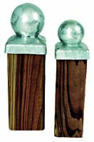 Paalornament Bol 9x9 verzinkt
