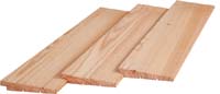 Bevelsiding rabatdelen (potdekselplank)  0,8-1,8x14,5 fijnbezaagd (per M¹) - Siberisch Lariks onbehandeld