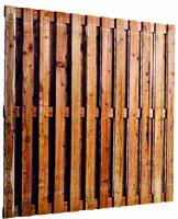 Schutting DE LUXE 180x180 geschaafd - Siberisch Lariks onbehandeld