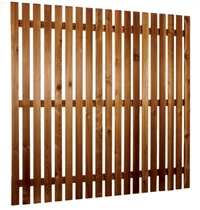 Schutting ELEGANCE 180x180 geschaafd - Siberisch Lariks onbehandeld