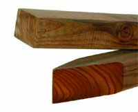 Piket 100 cm  (assorti 4,4x6,8/4,4x9,5/6,8x6,8) - Siberisch Lariks onbehandeld