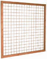 Scherm IMPRESSIE 180x180 geschaafd verzinkt ijzer - Hardhout (dagprijs)