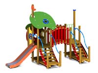 Europlay DE WOLF EN DE ZEVEN GEITJES (met gebogen loopbrug)